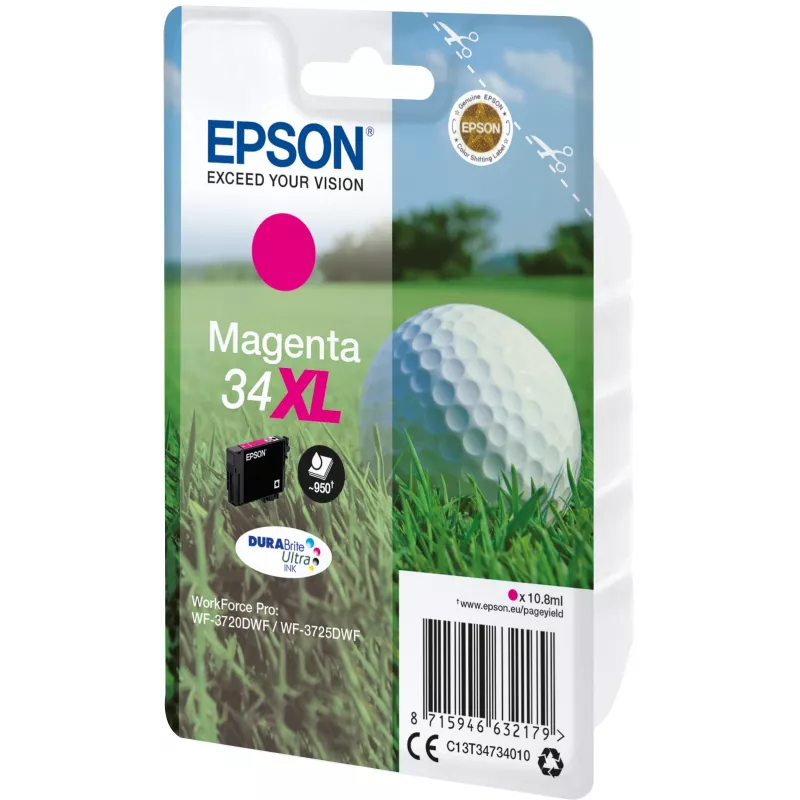 Kasetė Epson 34XL Magenta 950 puslapių C13T34734010