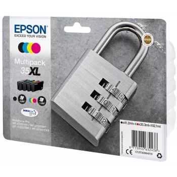 Epson Padlock Multipack 4 spalvos 35XL DURABrite Ultra rašalas