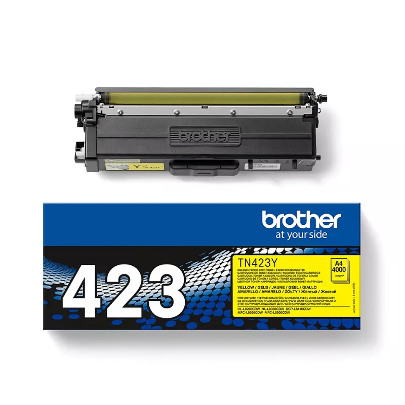 Brother TN-423Y tonerio kasetė, geltona, 3000 puslapių