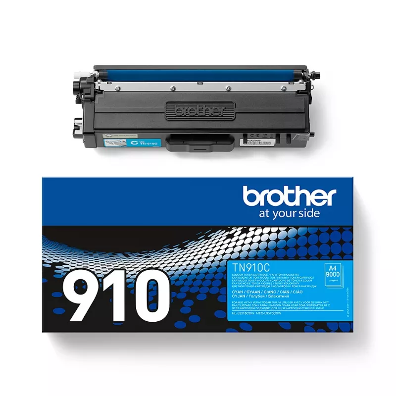 Dažų kasetė Brother TN910C 3000 puslapių Žydra