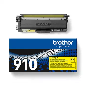 Toner Brother TN910Y Ultra Jumbo 10000 puslapių Geltona