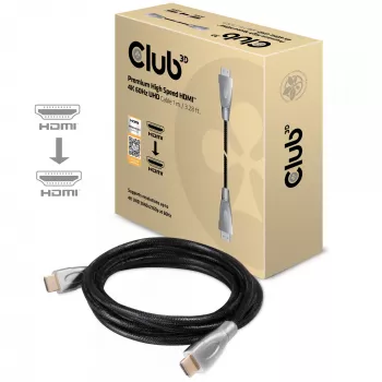 CLUB3D Premium High Speed HDMI™ 2.0 4K60Hz UHD kabelis 1 m / 3,28 pėdos