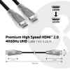 CLUB3D Premium High Speed HDMI™ 2.0 4K60Hz UHD kabelis 1 m / 3,28 pėdos