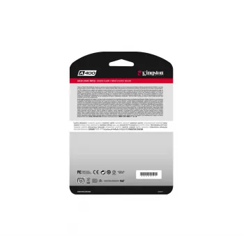 Kingston Technology A400 480 GB 2,5 col. Serial ATA III TLC