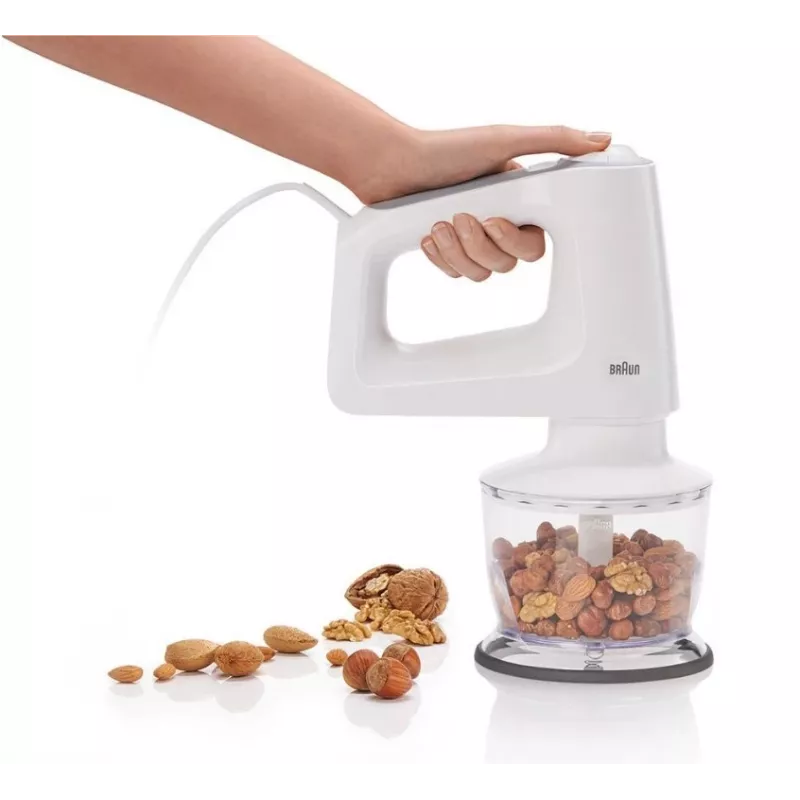 Braun HM 3135 WH Rankinis maišytuvas 500 W Pilka, Balta