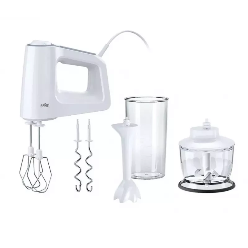 Braun HM 3135 WH Rankinis maišytuvas 500 W Pilka, Balta