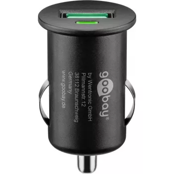 Transporto priemonės įkrovimo adapteris Goobay 18 W Quick Charge 3.0 juodas