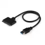 StarTech.com SATA į USB kabelis su UASP, juoda, 6 Gbit/s, CE, FCC, 0 - 60 °C, -10 - 70 °C, 49 mm