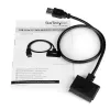 StarTech.com SATA į USB kabelis su UASP, juoda, 6 Gbit/s, CE, FCC, 0 - 60 °C, -10 - 70 °C, 49 mm