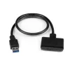 StarTech.com SATA į USB kabelis su UASP, juoda, 6 Gbit/s, CE, FCC, 0 - 60 °C, -10 - 70 °C, 49 mm