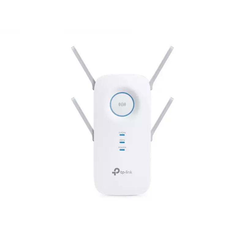 TP-Link RE650 tinklo stiprintuvas Tinklo siųstuvas Baltas 10, 100, 1000 Mbit/s