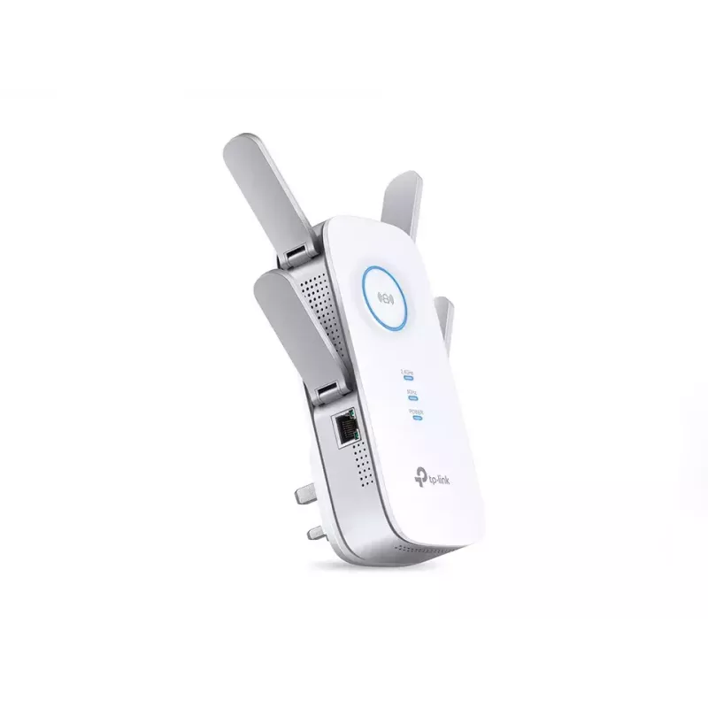 TP-Link RE650 tinklo stiprintuvas Tinklo siųstuvas Baltas 10, 100, 1000 Mbit/s