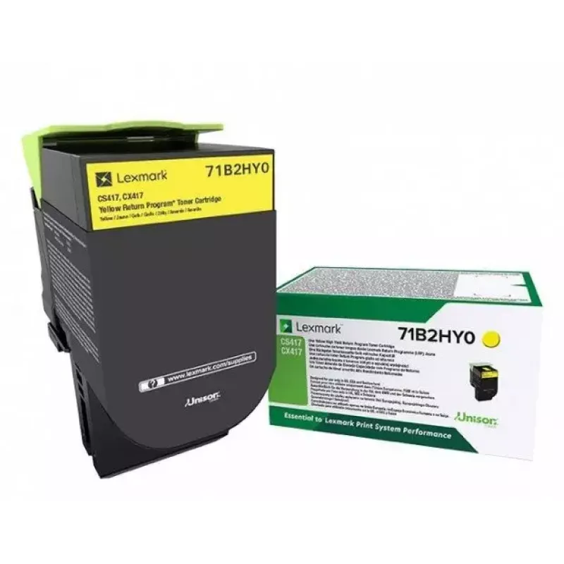 Lexmark 71B2HY0 dažų kasetė, 3000 puslapių, geltona