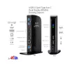 CLUB3D USB3.2 Gen1 Type A ar C dviejų ekranų 4K60Hz dokų stotelė, sertifikuota DisplayLink®