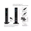 CLUB3D USB3.2 Gen1 Type A ar C dviejų ekranų 4K60Hz dokų stotelė, sertifikuota DisplayLink®