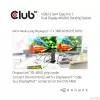 CLUB3D USB3.2 Gen1 Type A ar C dviejų ekranų 4K60Hz dokų stotelė, sertifikuota DisplayLink®