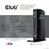 CLUB3D USB3.2 Gen1 Type A ar C dviejų ekranų 4K60Hz dokų stotelė, sertifikuota DisplayLink®