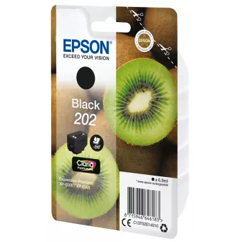 Rašalinė kasetė EPSON vienos pakuotės Kiwi Juoda 202 Claria Premium Ink 6,9 ml
