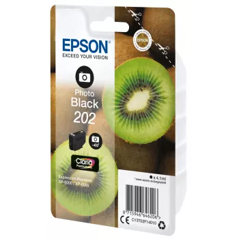 Epson 202 kasetė 4,1 ml nuotraukų juoda, skirta Expression Premium XP-6000, XP-6005, XP-6100, XP-6105