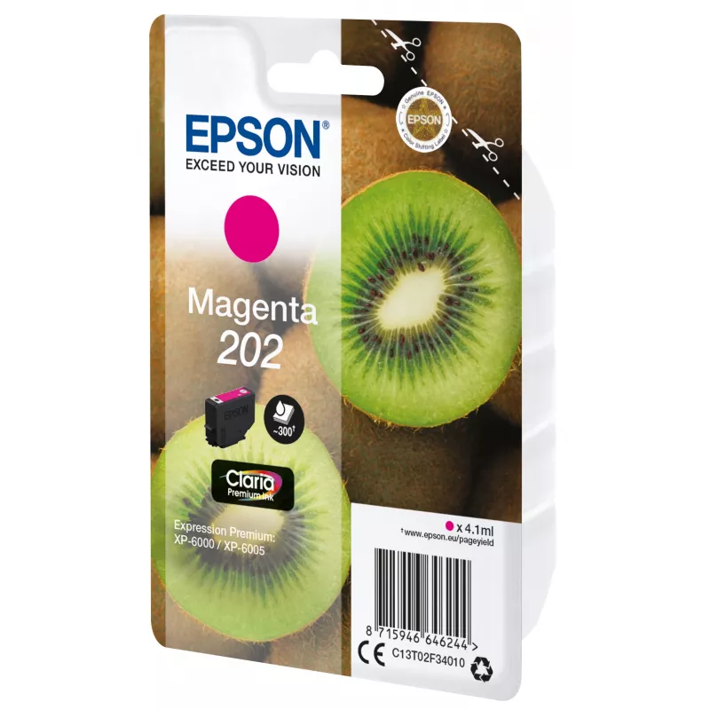 Epson Kiwi Singlepack Purpurinė 202 Claria Premium rašalo kasetė