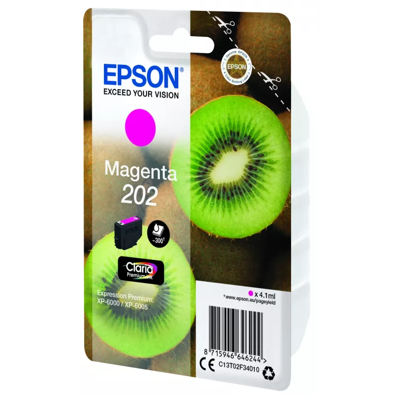 Epson Kiwi Singlepack Purpurinė 202 Claria Premium rašalo kasetė