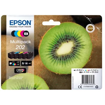 Epson Kiwi Multipack 5 spalvų 202 Claria Premium rašalas