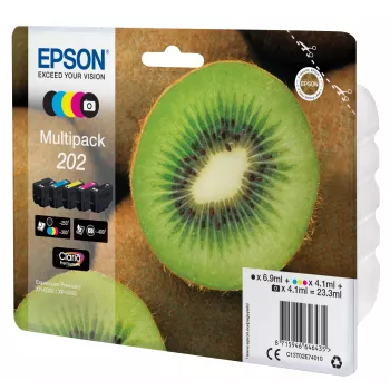 Epson Kiwi Multipack 5 spalvų 202 Claria Premium rašalas
