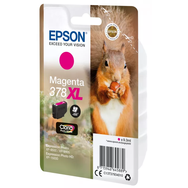 EPSON Singlepack Žydra 378XL Squirrel Clara Photo HD rašalo kasetė