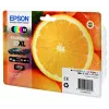 Epson Oranges Multipack 5 spalvų 33XL Claria Premium rašalas, didelė (XL) išeiga, juoda, fotojuoda, žydra, purpurinė, geltona, pigmentinis rašalas, dažinis rašalas, 12.2 ml, 8.9 ml