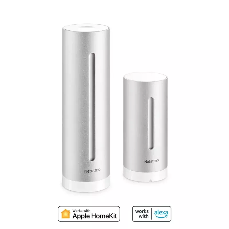 Netatmo NWS01-EC skaitmeninė orų stotelė, aliuminis, baterija/USB, Wi-Fi