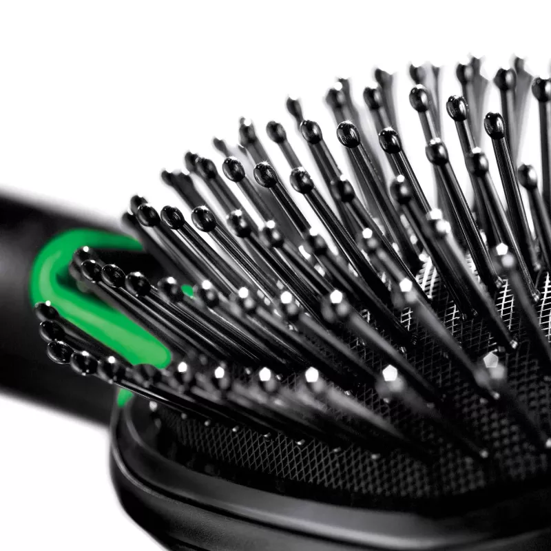 Plaukų šepetys-pagalvė BRAUN BR710 suaugusiems, juodos ir žalios spalvos, 175 g
