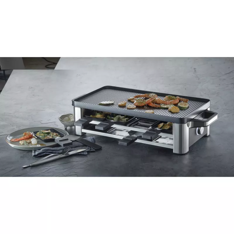 WMF Lono 0415040011 rakletės grilis 8 asmenims 1500 W juoda, chromuota