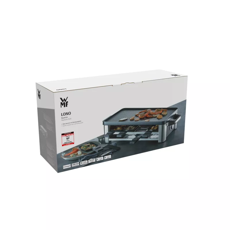 WMF Lono 0415040011 rakletės grilis 8 asmenims 1500 W juoda, chromuota