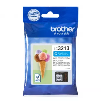 Brother LC3213C rašalo kasetė 1 vnt. Originali didelės (XL) išeigos žydra