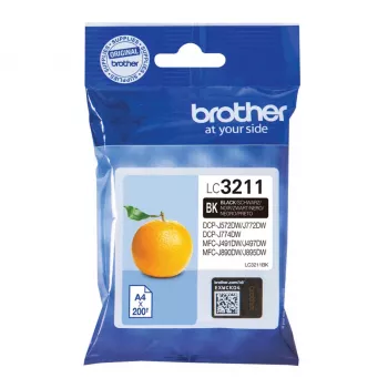 Brother LC3211BK rašalo kasetė 1 vnt. Originali standartinės talpos juoda