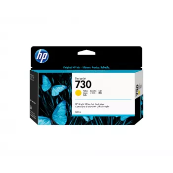 HP 730 130-ml Geltona DesignJet rašalo kasetė, HP DesignJet T1700 spausdintuvų serija, Terminis rašalinis spausdinimas, Geltona, Singapūras, 202 mm, 129 mm