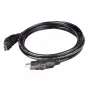 CLUB3D HDMI 2.0 4K60Hz UHD 360 laipsnių sukamas kabelis 2m/6.74ft