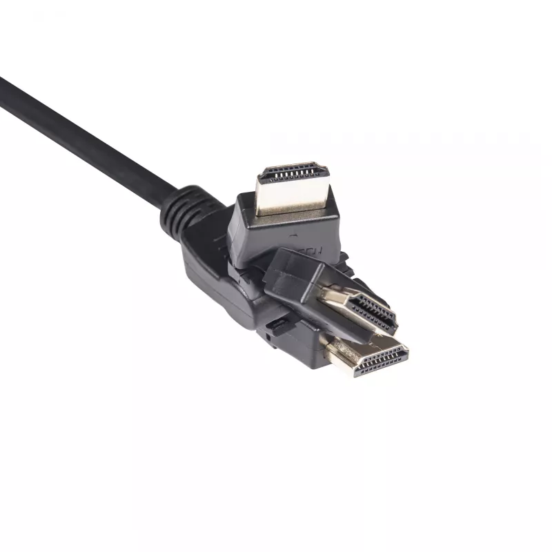CLUB3D HDMI 2.0 4K60Hz UHD 360 laipsnių sukamas kabelis 2m/6.74ft