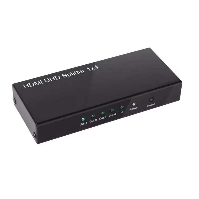 CLUB3D HDMI™ 4K@60Hz UHD skirstytuvas su AC maitinimu, 4 prievadai