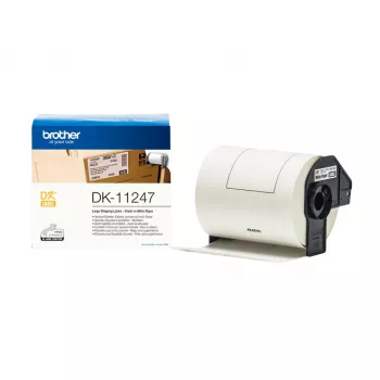 Brother DK-11247 etikečių juosta Juoda ant balto