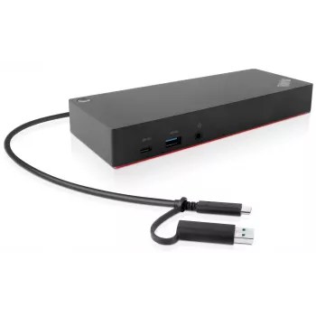 Lenovo 40AF0135EU nešiojamojo kompiuterio dokas / prievadų replikatorius, laidinis, juodas