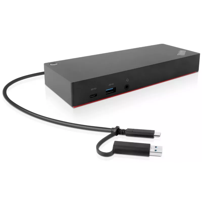 Lenovo 40AF0135EU nešiojamojo kompiuterio dokas / prievadų replikatorius, laidinis, juodas