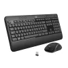 Belaidis klaviatūros ir pelės rinkinys Logitech MK540 Advanced — pilno dydžio QWERTY klaviatūra, USB imtuvas, JAV išdėstymas, ergonomiška pelė, juoda/balta
