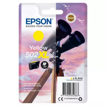 Rašalo kasetė EPSON 502XL Dalekohled Geltona C13T02W44010