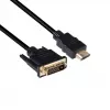 CLUB3D DVI į HDMI 1.4 laidas M/M 2m/ 6,56ft abipusis