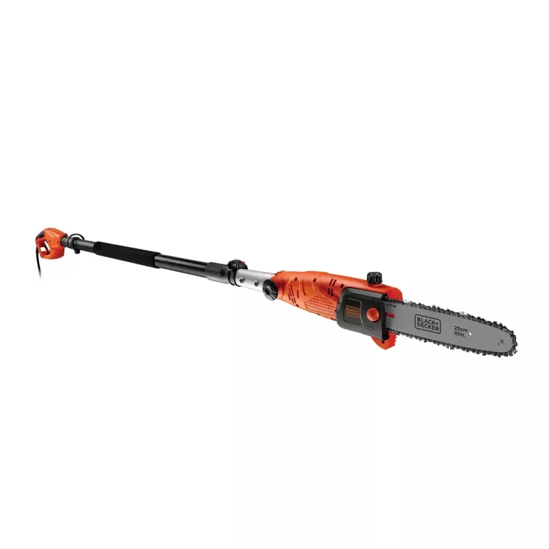 Elektrinis genėtuvas Juoda & Decker PS7525-QS, 800 W maitinimas iš tinklo, 25 cm pjovimo juosta, 22 mm pjovimo skersmuo, 3,8 kg