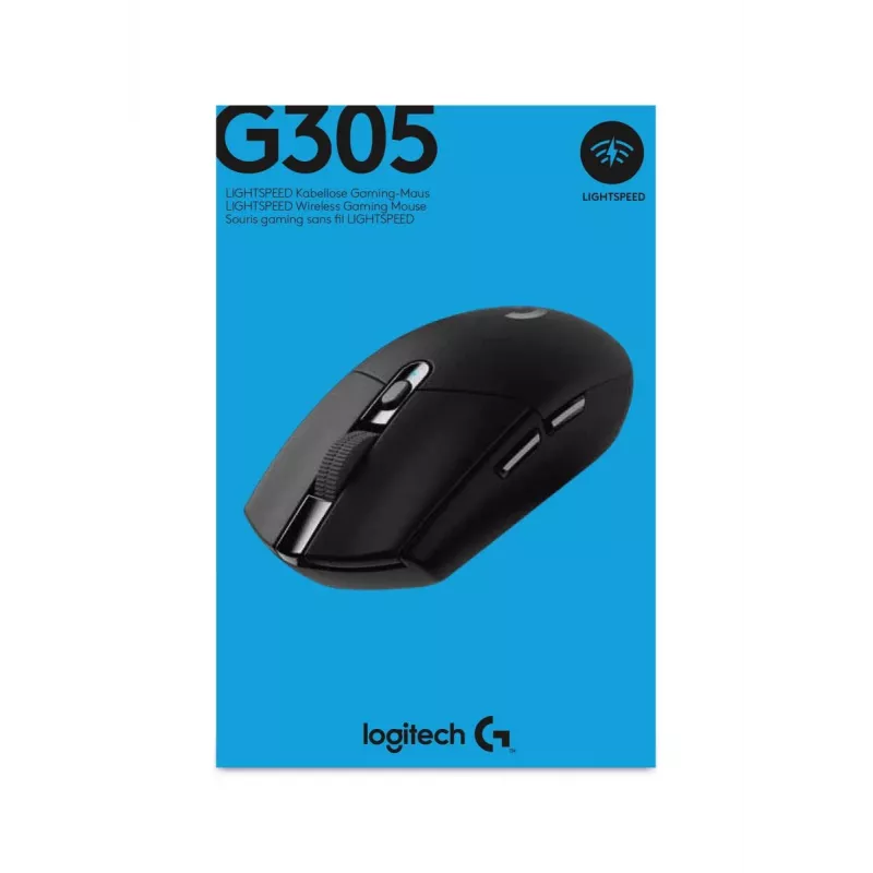 LOGITECH G305 Lightspeed belaidis žaidimų pelė, juoda Eer2
