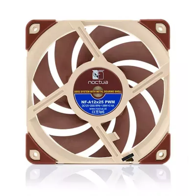 Noctua ventiliatorius NF-A12x25 PWM 120 mm, 12 V, PWM, 2000 RPM maks., 102.1 m³/h, 22.6 dB