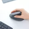 Ergonominė belaidė pelė Logitech MX Vertical, MX Vertical, 4000 DPI, RF Wireless + Bluetooth, dešinei rankai, Graphite, biuro naudojimui