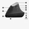 Ergonominė belaidė pelė Logitech MX Vertical, MX Vertical, 4000 DPI, RF Wireless + Bluetooth, dešinei rankai, Graphite, biuro naudojimui